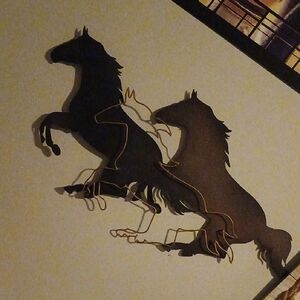 Two Piece Horse Wall Decor